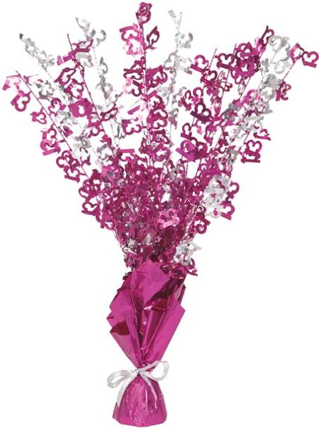 13 BLUE GLITZ CENTREPIECE