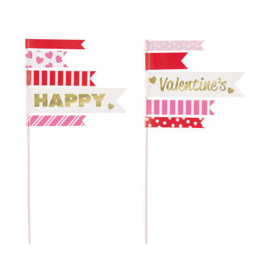 Valentine's Cake Topper 2pk