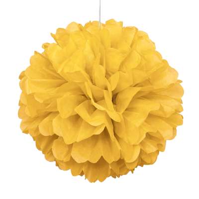 Puff 16" Decoration Yellow