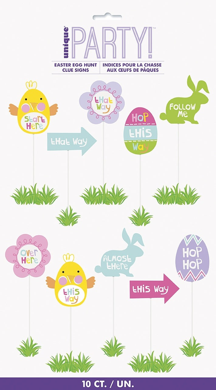 Easter Egg Hunt Clue Signs 10