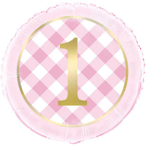 18"PKG PNK GNHM 1ST BDY FL BLN