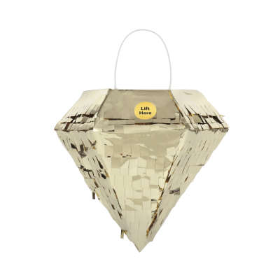Mini Gold Foil Diamond Pinata