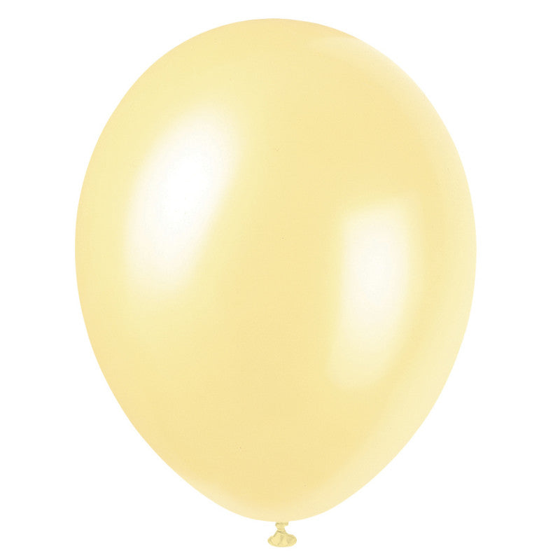 Pearl Ivory 12" Balloons 8pk