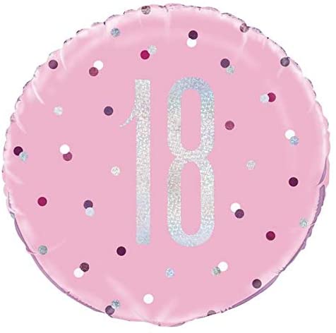Glitz Pink 18th 18" Balloon