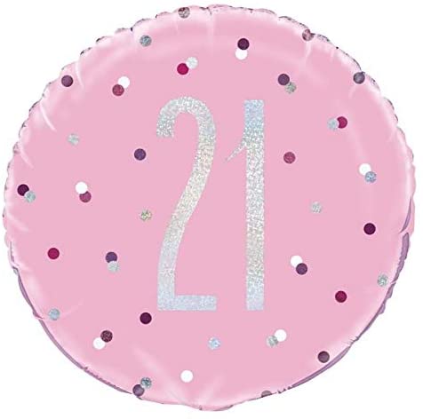 Glitz Pink 21st 18" Balloon