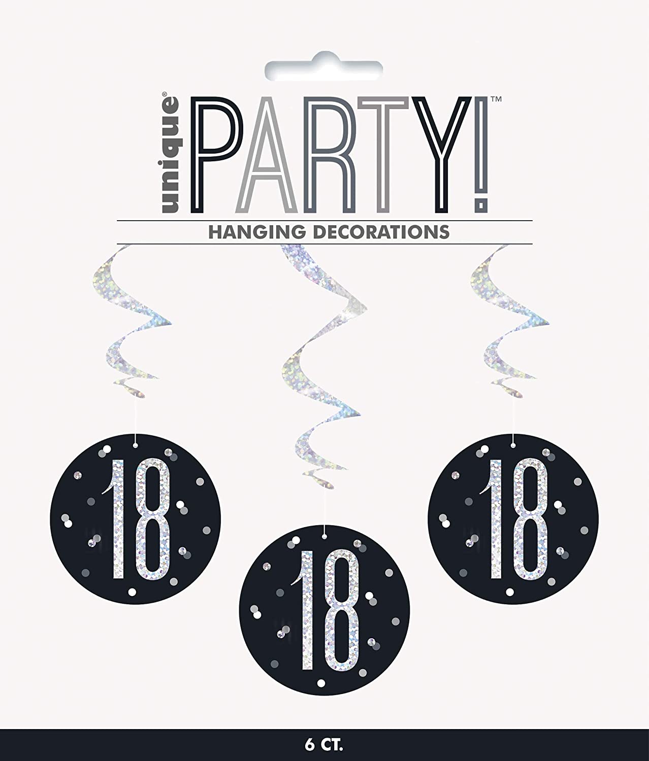 Glitz Blk 18th Swirl Dec 6pk