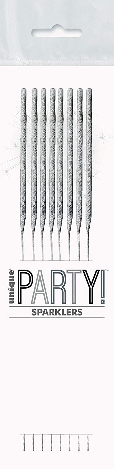 Glitz Silver 7" Sparkler 8pk