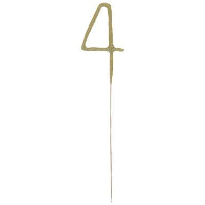 Number 4 Sparkler Gold