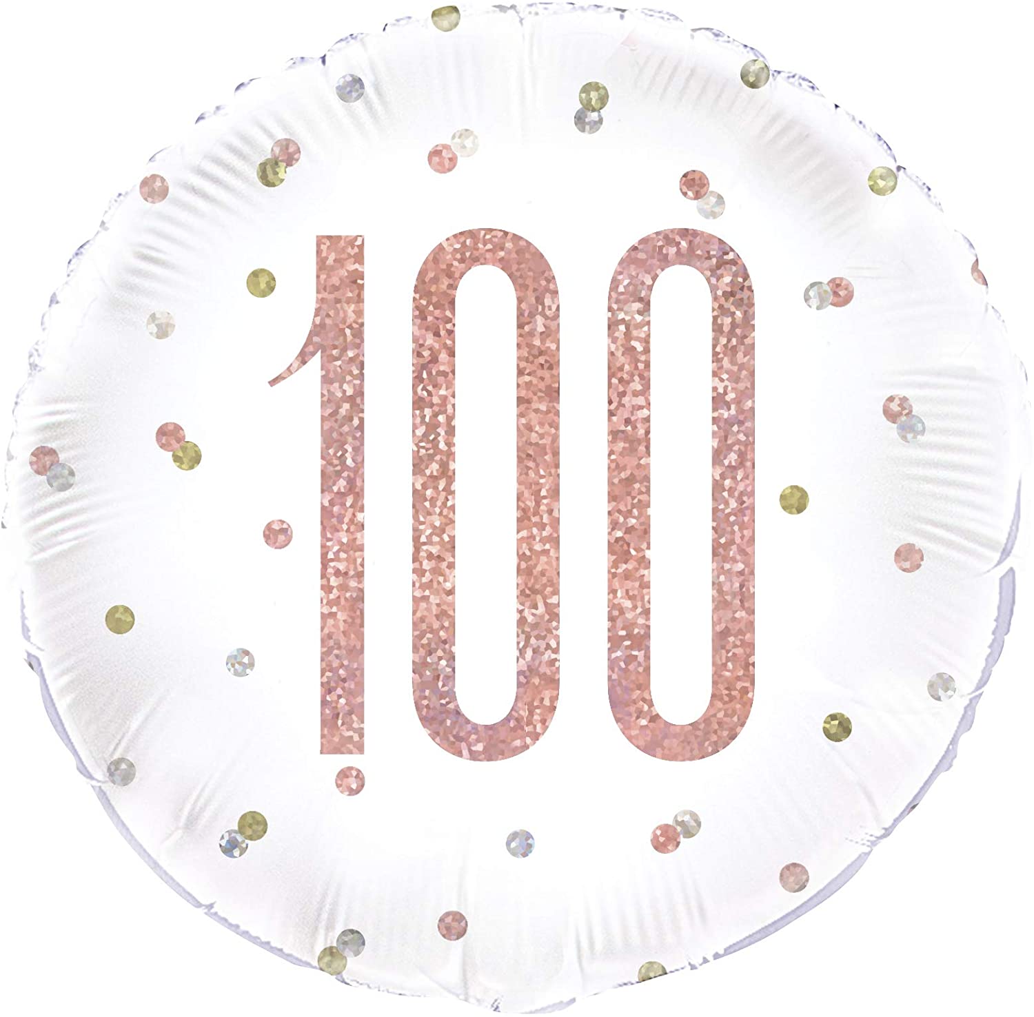 Glitz RGold 100th 18" Balloon