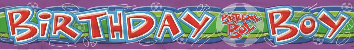 Birthday Boy Foil Banner 12ft
