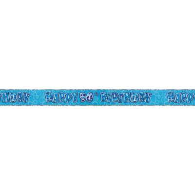 90th Blue Bday Glitz Bannner
