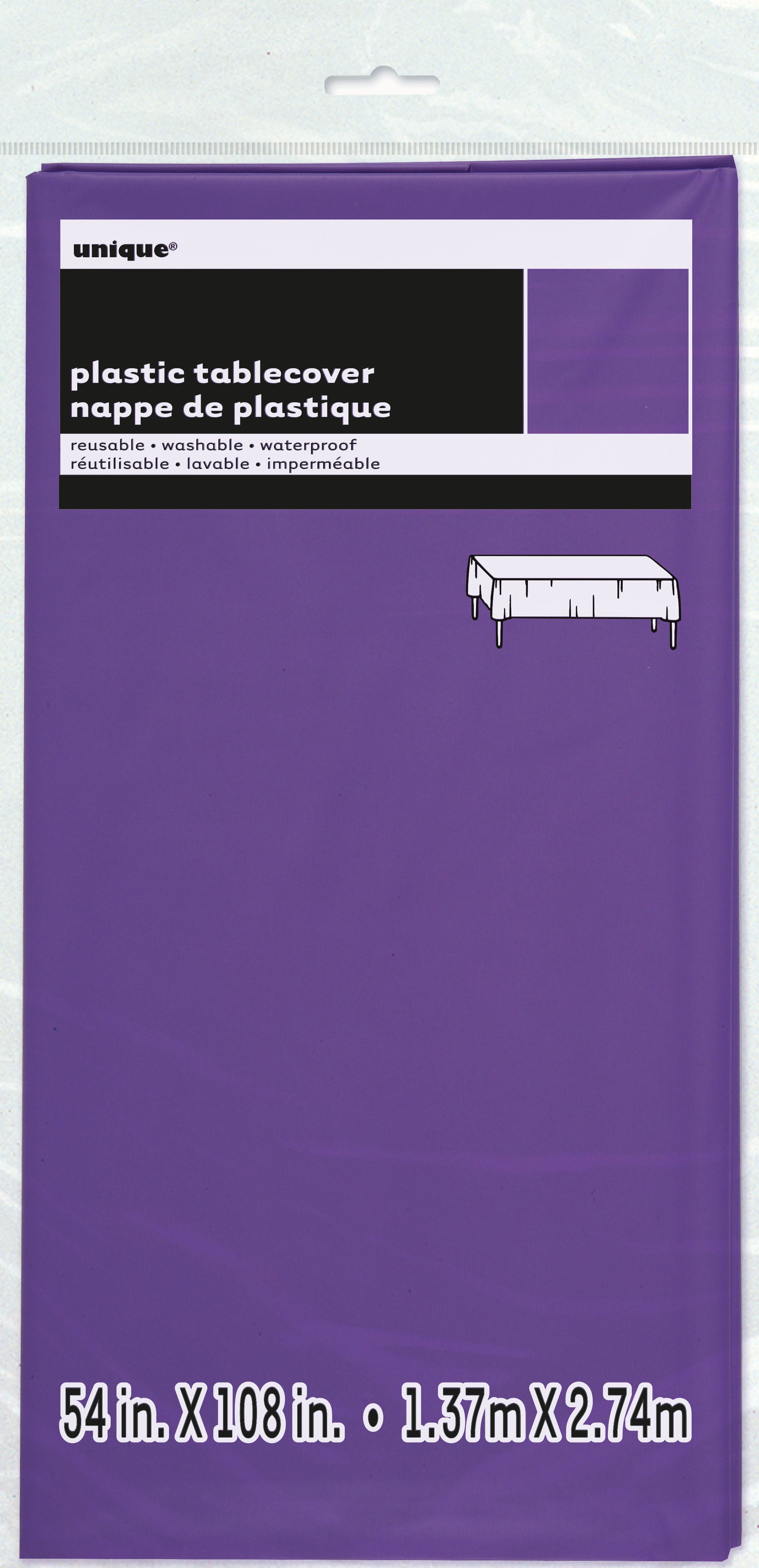 Tablecover Neon Purple 54"Plas