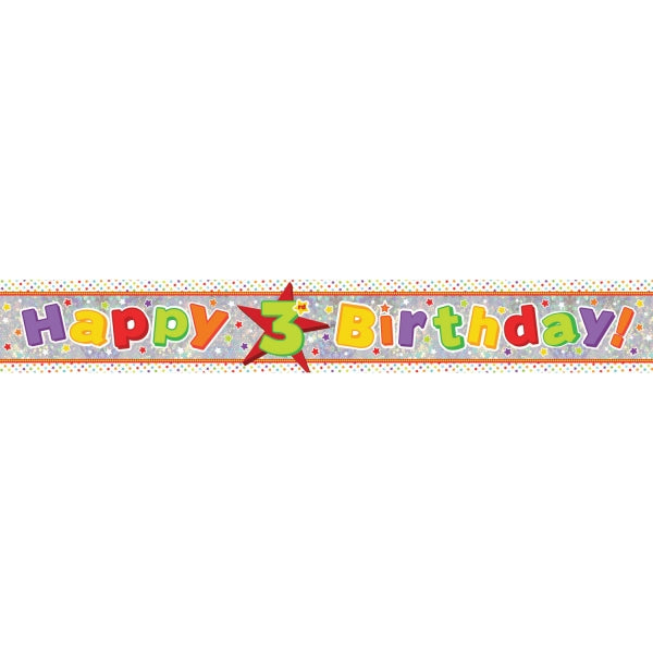 3rd Birthday Color Banner