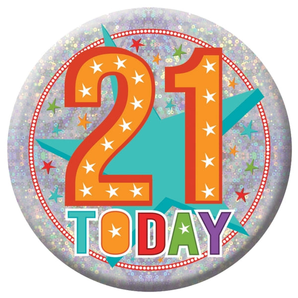Happy 21st Birthday Lge Badge