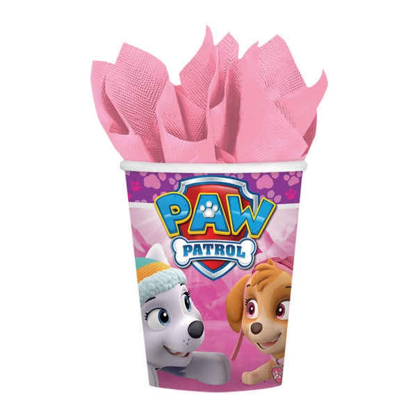 Paw Patrol Pink Paper Cups 8pk