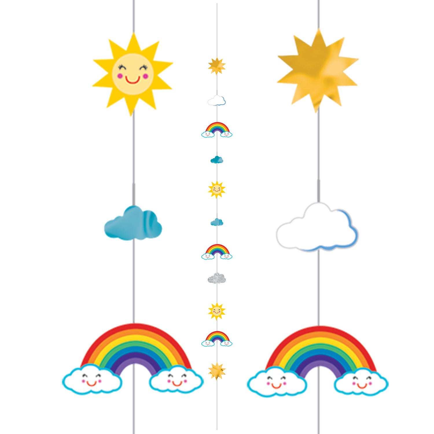 Sun/Rainbow/Clouds Fun String