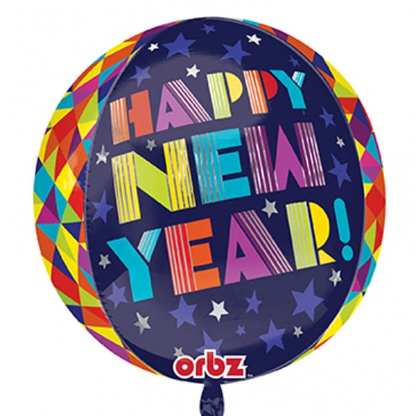 New Year Orb geometric Foil Ba