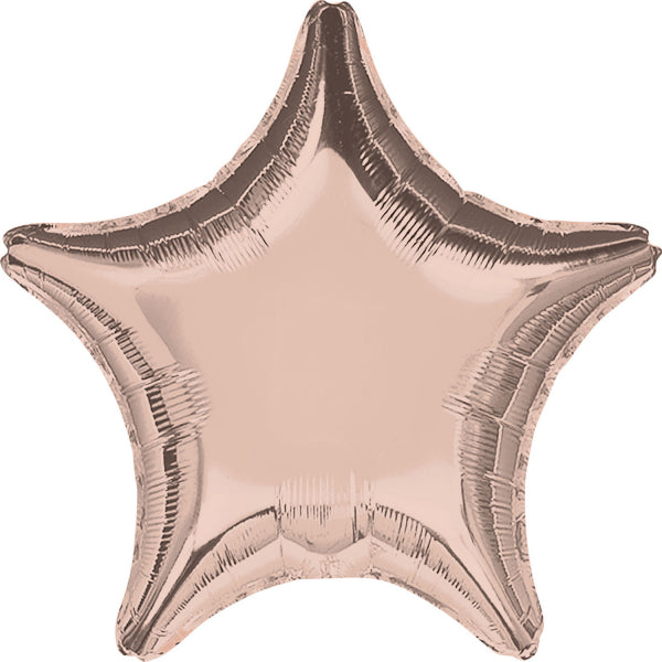 Star Foil Balloon Rose Gold