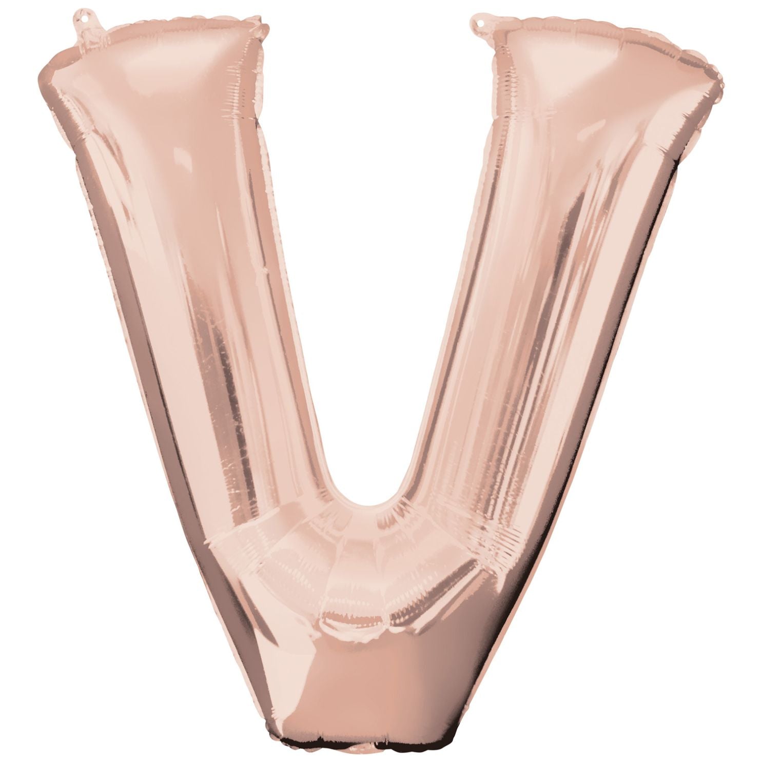 Letter V RoseGold Balloon 32"