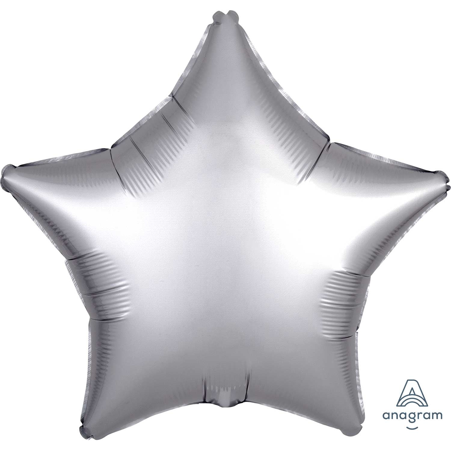 Star Balloon Satin Platinum