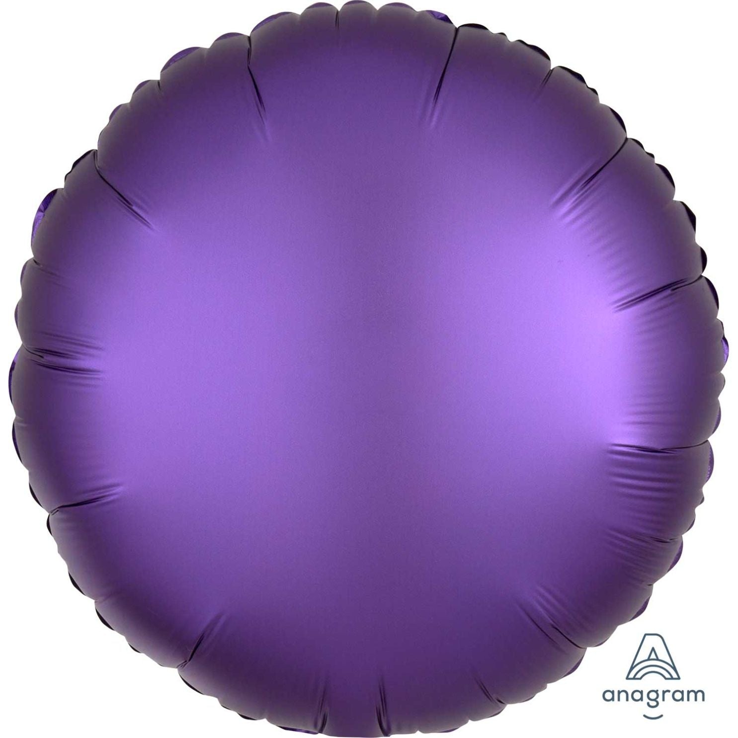 Circle Balloon Satin Purple