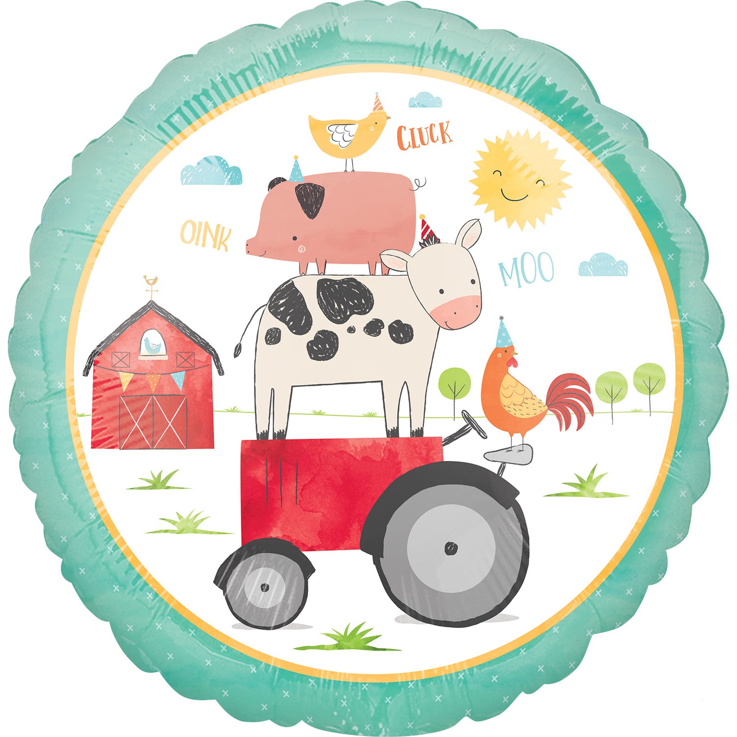 Barnyard Birthday Foil 17"