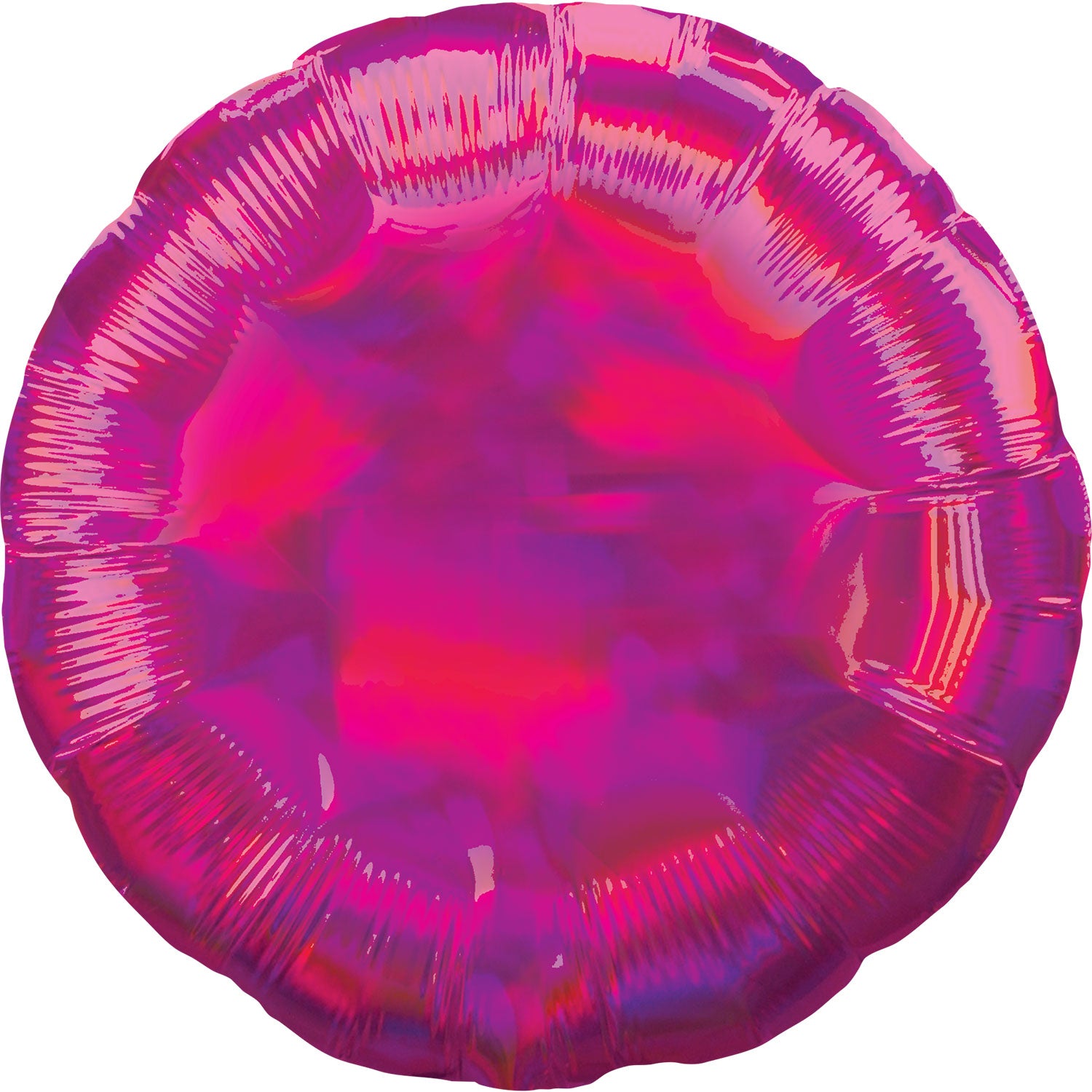 Round Foil Iridescent Magenta