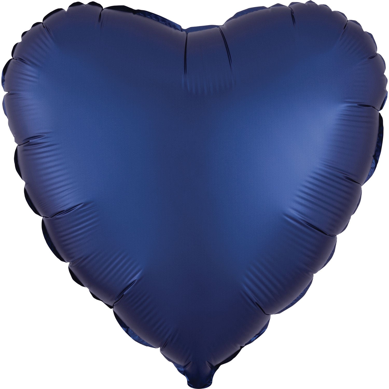 Heart Balloon Satin Luxe Navy