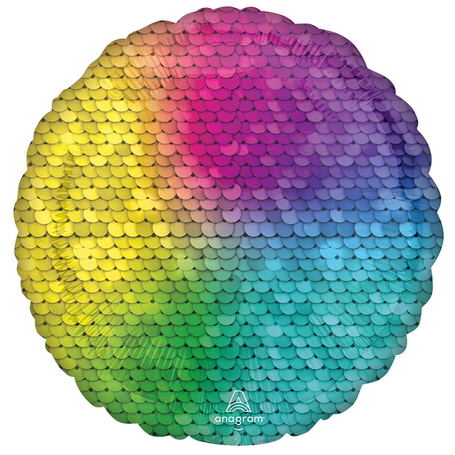 Rainbow Sequins Foil Balloon