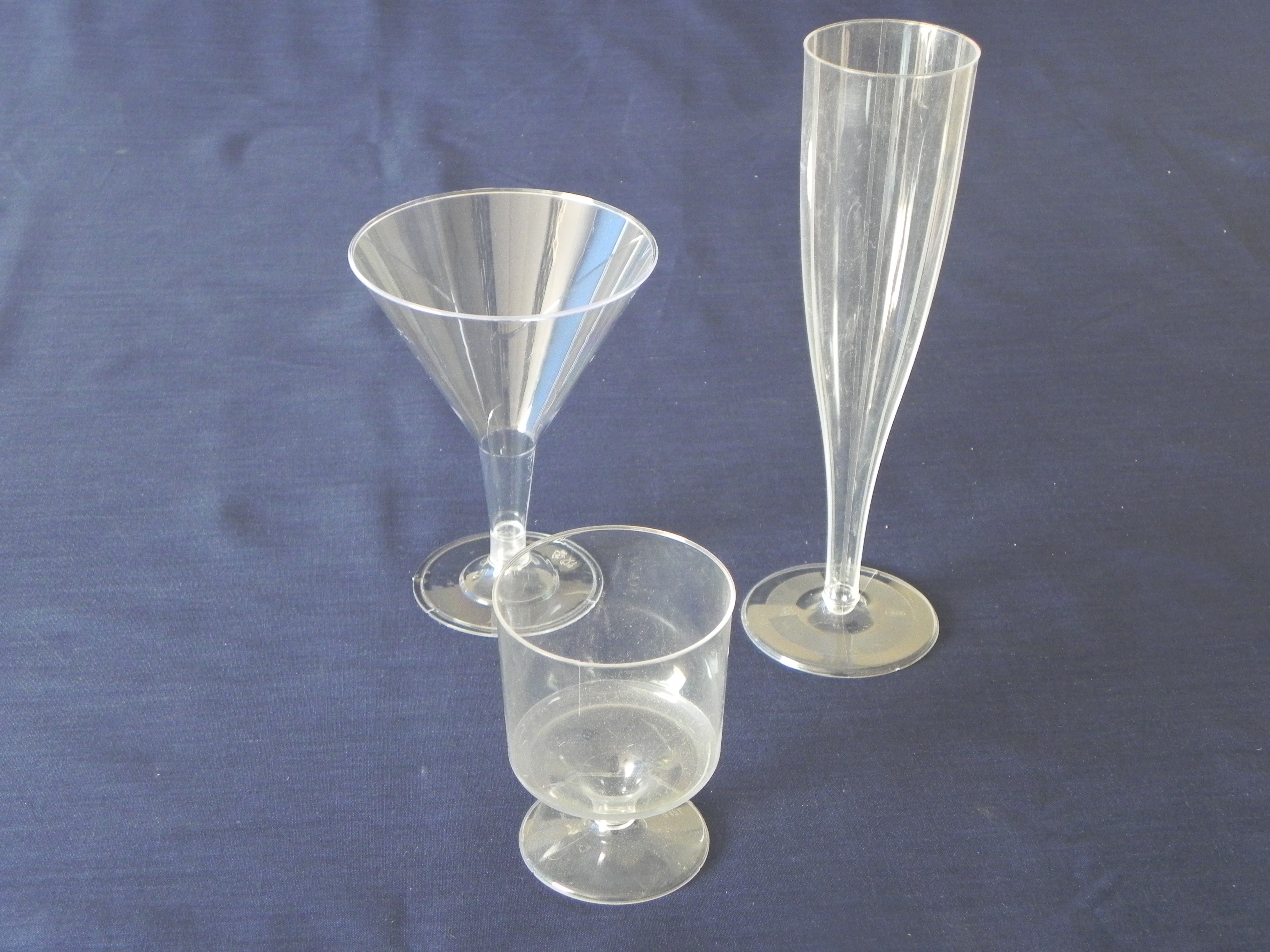CHAMPAGNE GLASSES x 10