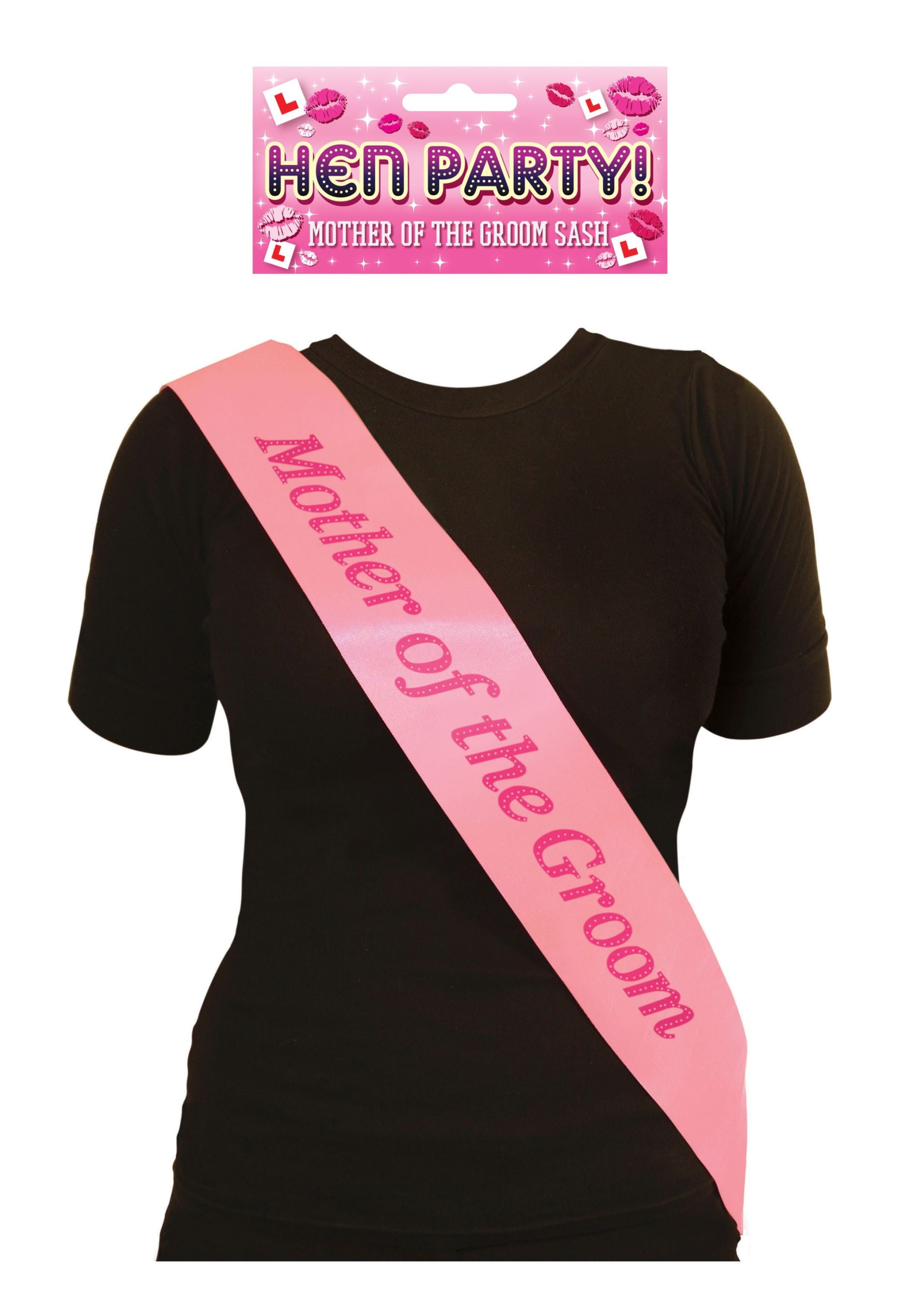 Mother of The Groom Sash Pink