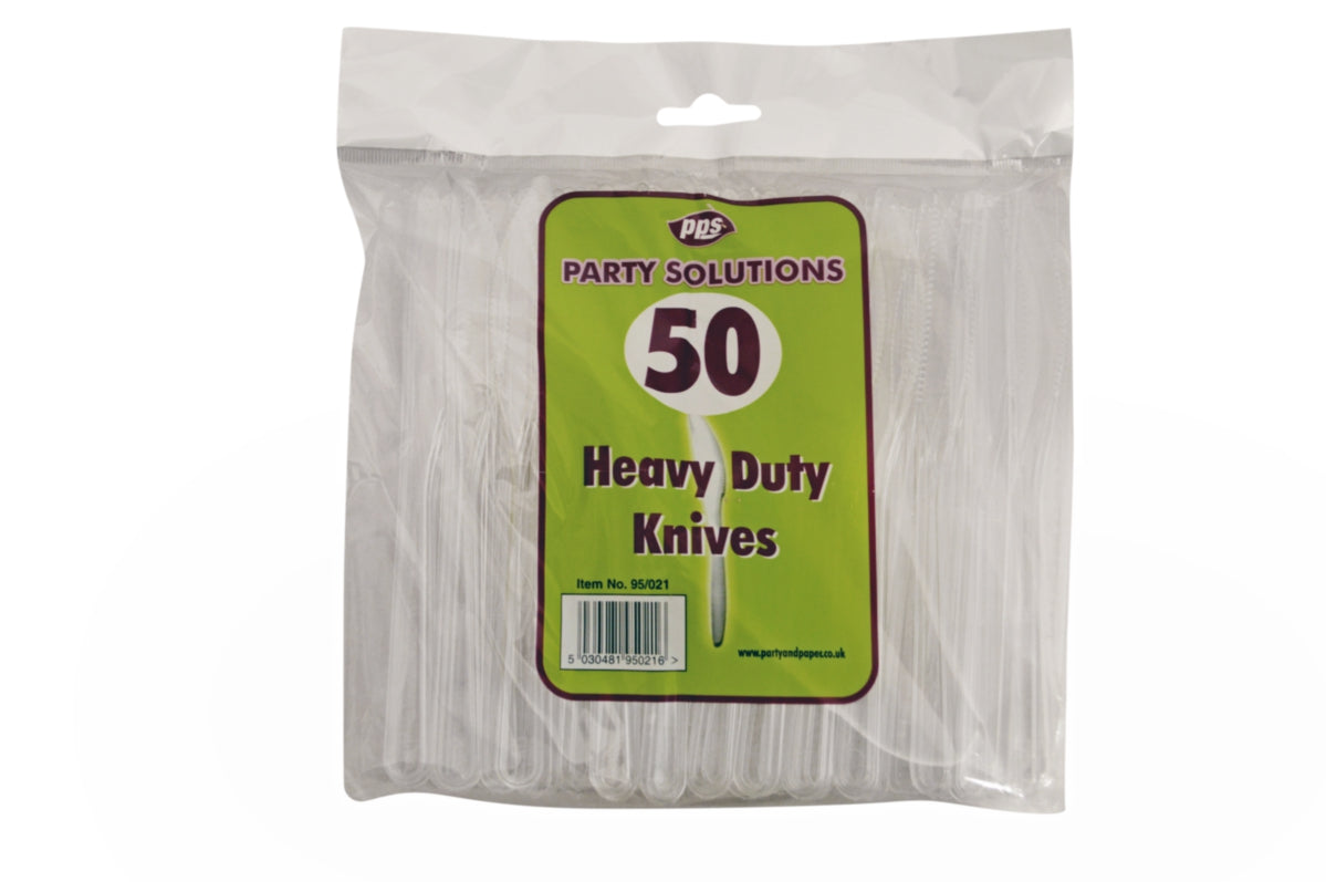 Heavy Duty Plastic Kinve 50pk