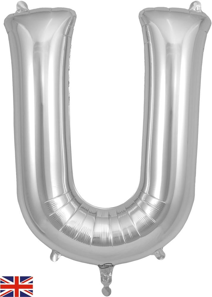 34inch Letter U Silver