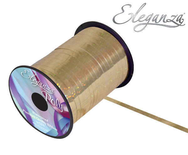 Curling Ribbon Gold Holo