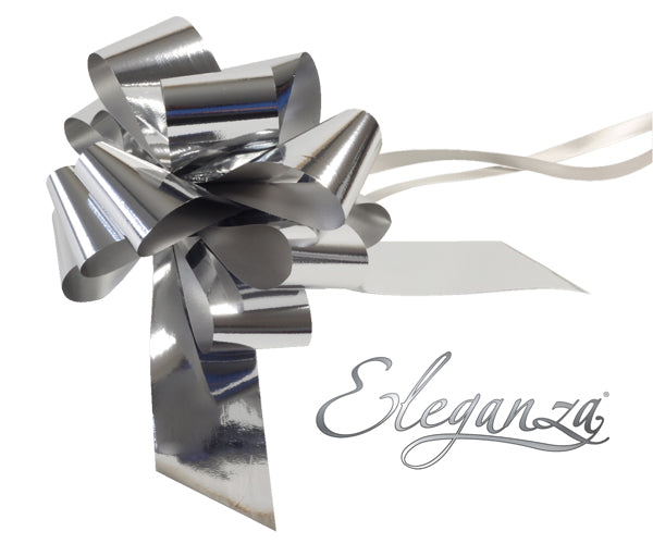 Pull Bow Metallic Silver