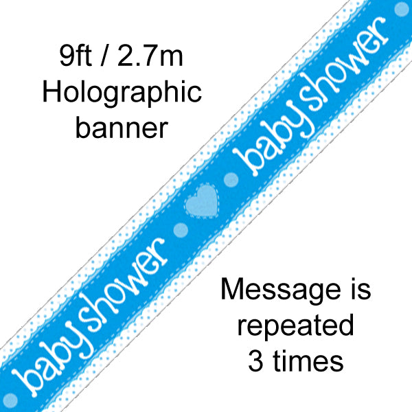 Baby Shower Blue Banner