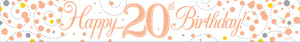 Sparkling Rosegold 20th Banner