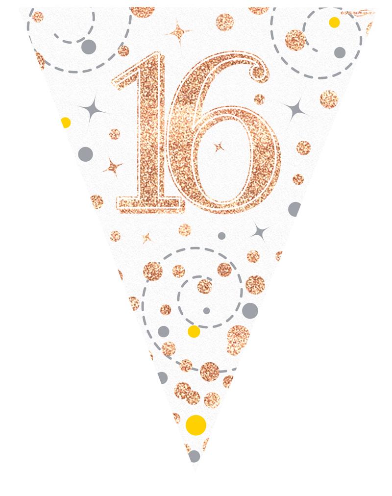 Sparkling RoseGold 16 Bunting