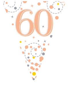 Sparkling RoseGold 60 Bunting