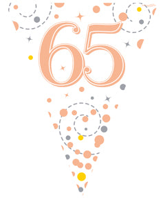 Sparkling RoseGold 65 Bunting