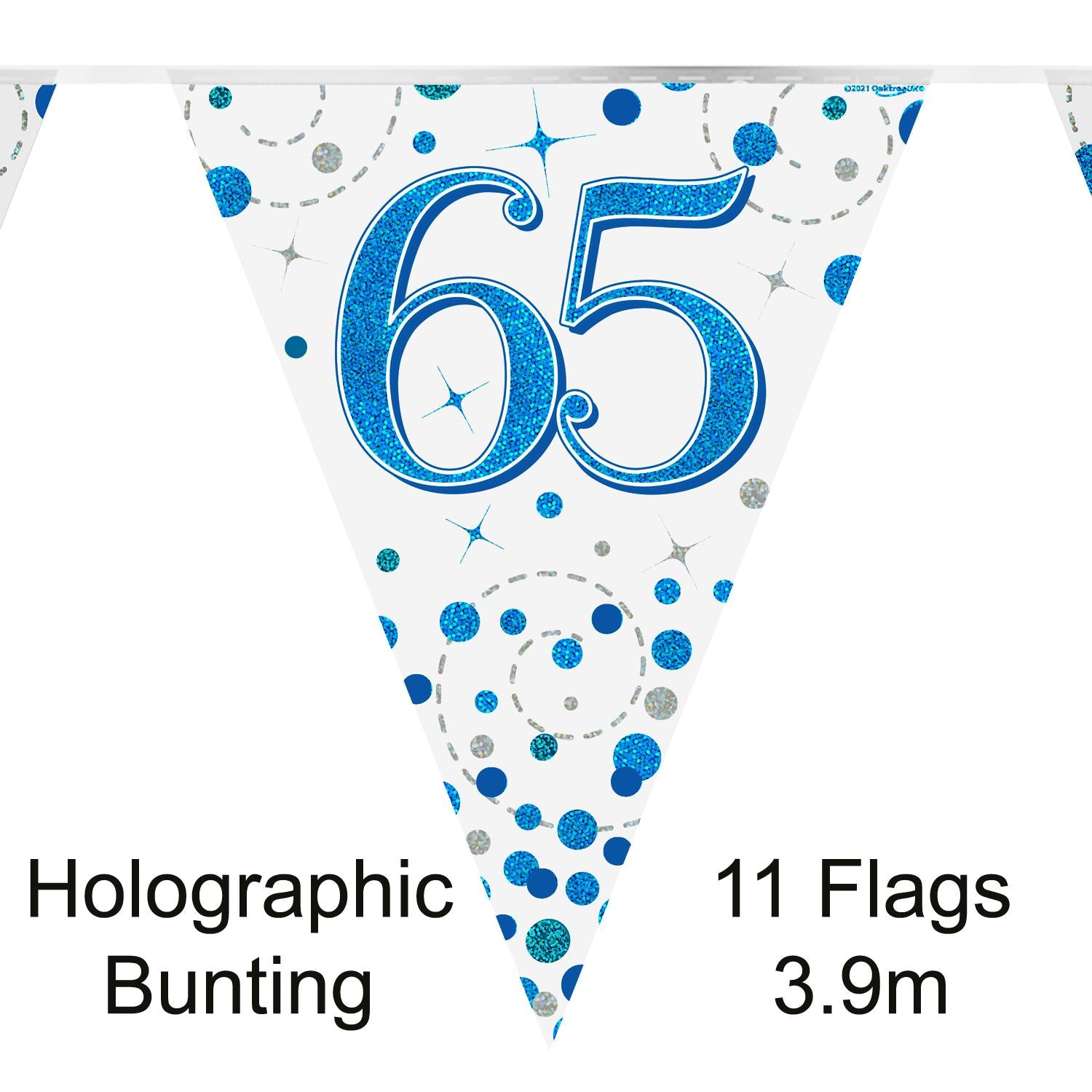 Fizz 65 Bday Blue Bunting 3.9m