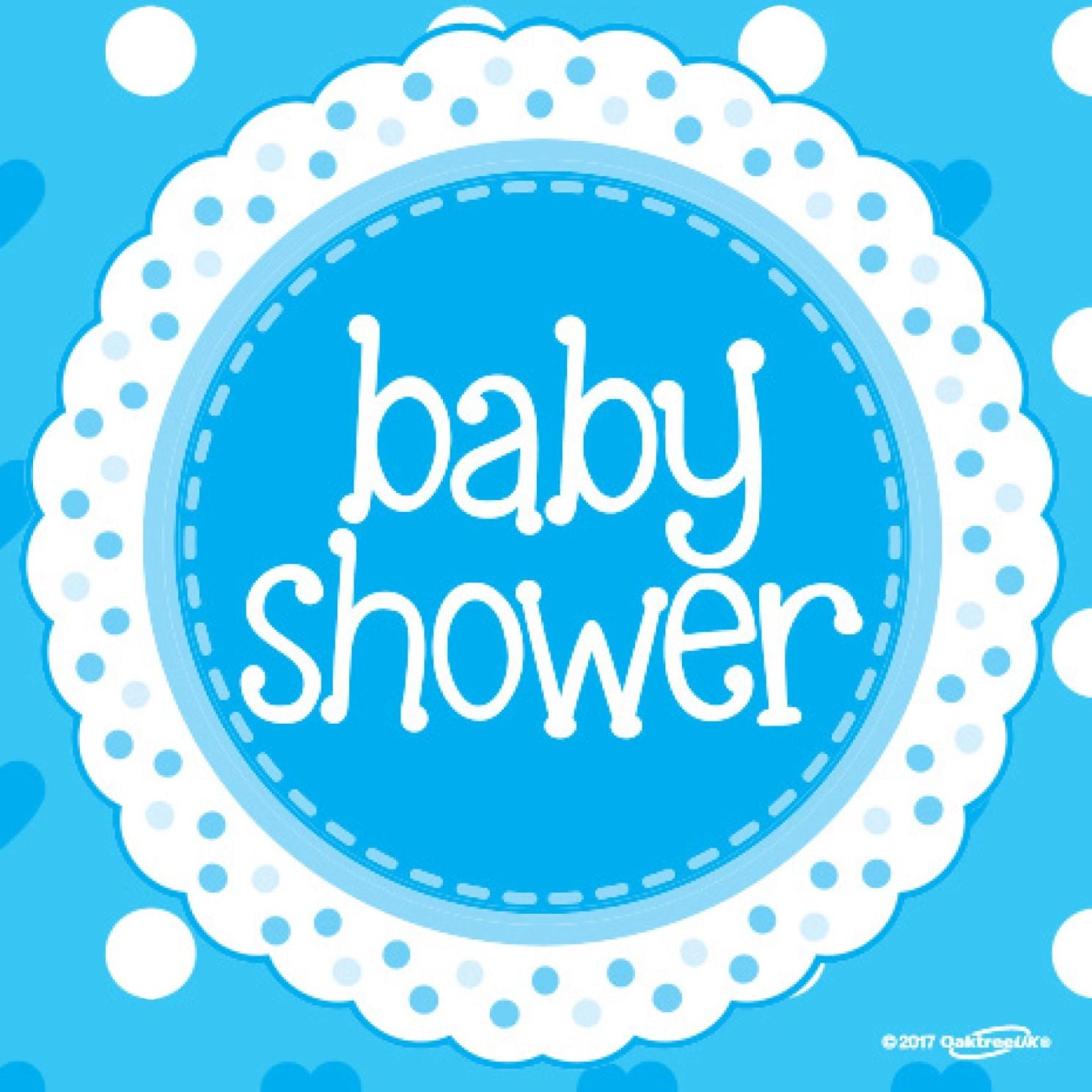 Baby Shower Blue Napkins 16pk