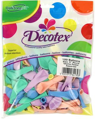 Dtex Pastel Matte 5" Mix 100pk