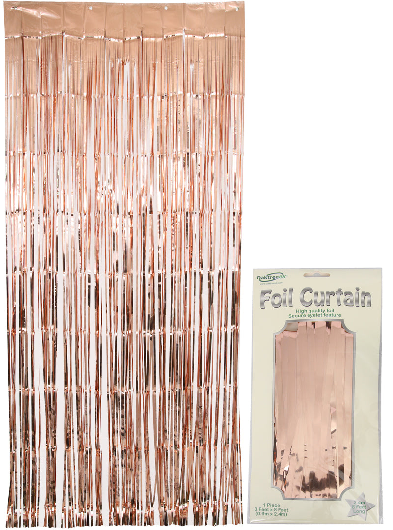 Door Curtain Foil Rose Gold