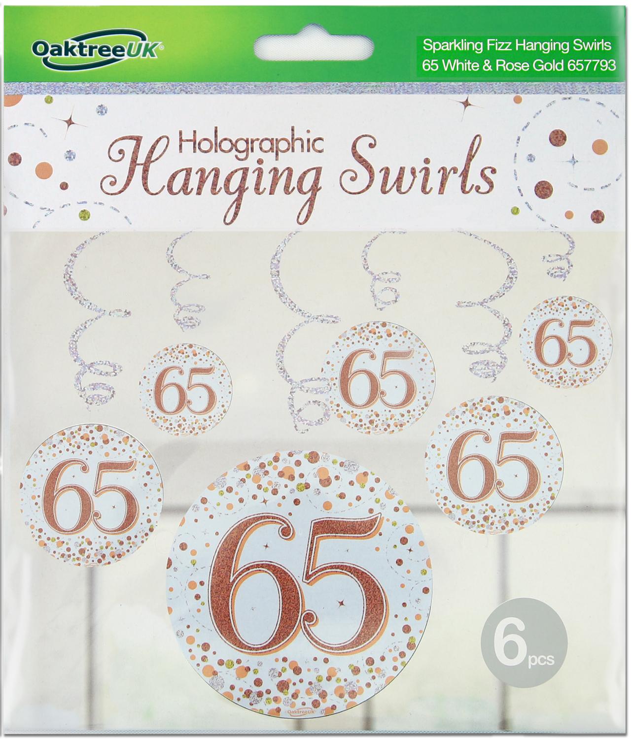 Hanging Swirls 65 White/Gold