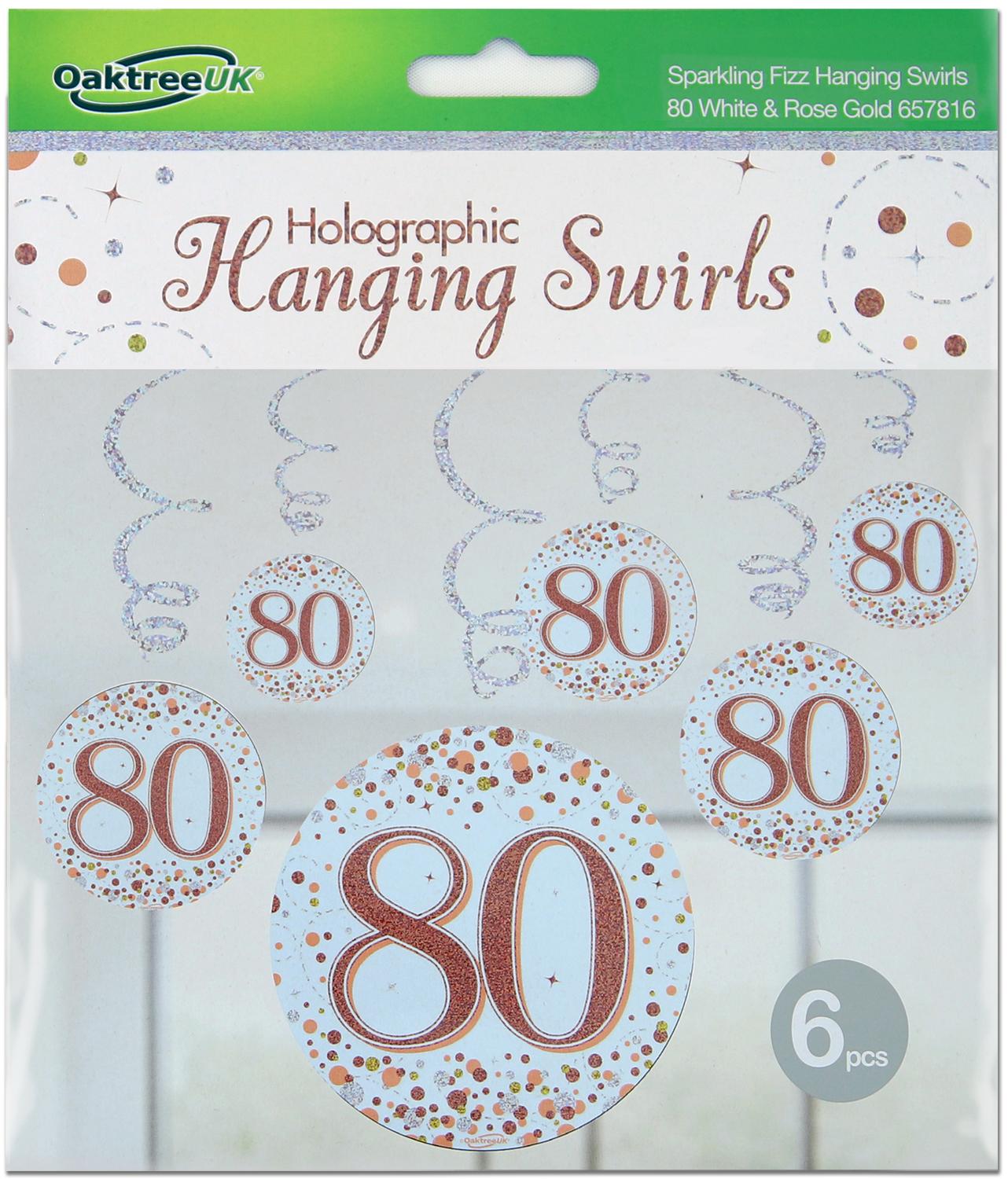 Hanging Swirls 80 White/Gold
