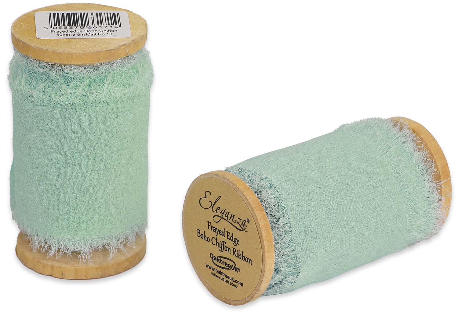Frayed Boho Chiffon mint