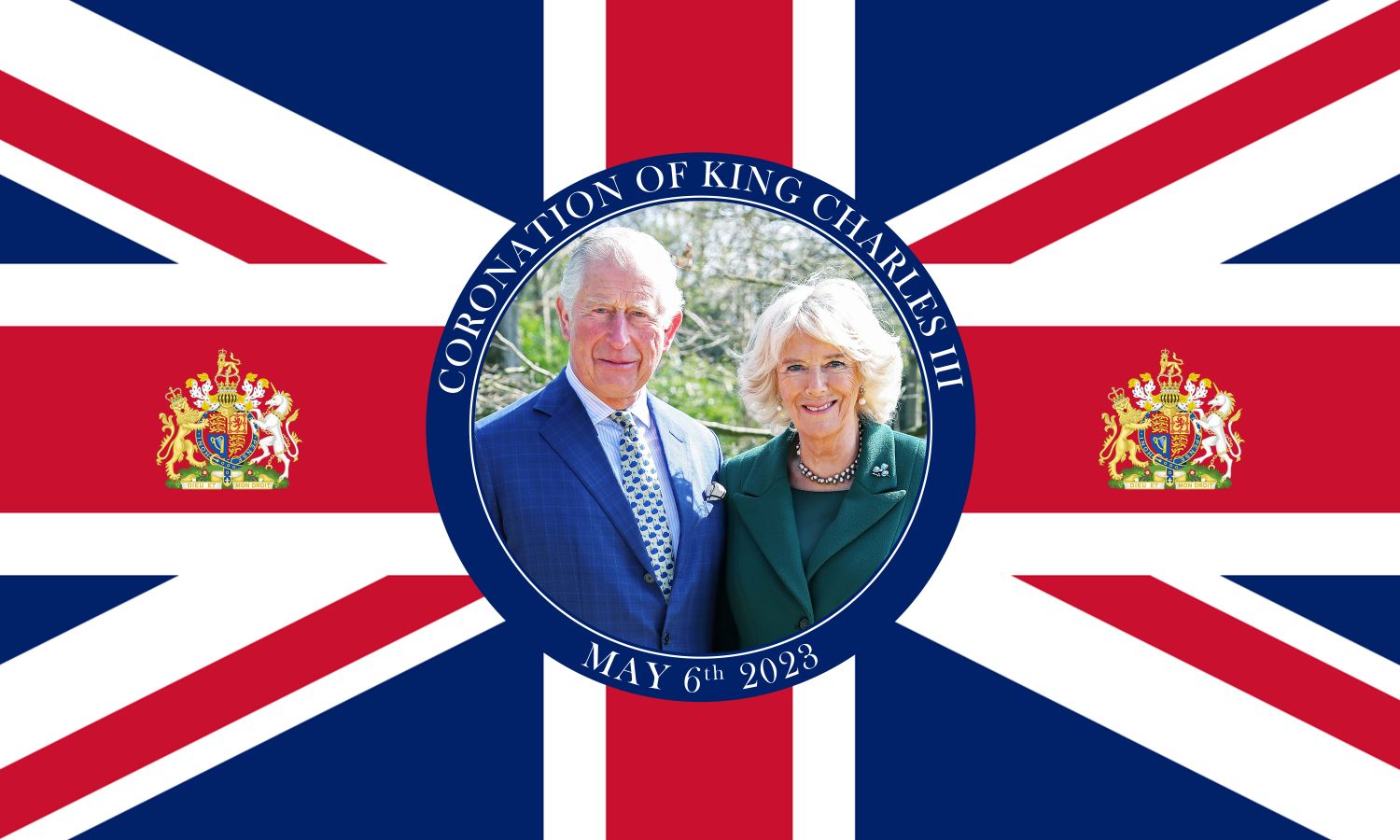 Charles & Camilla 5ftx3ft Flag