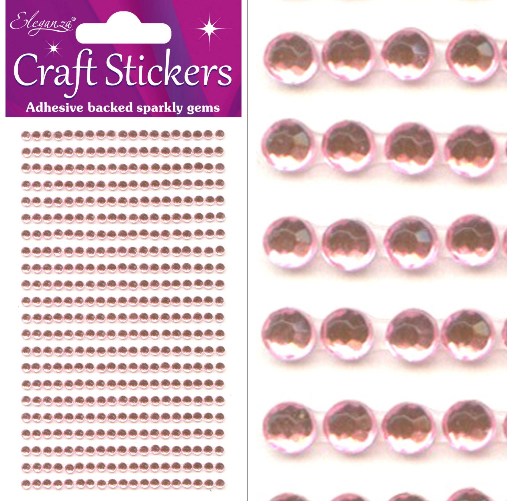Stickers Gems Pearl Pink 3mm