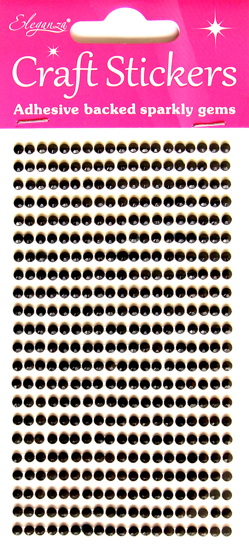 Stickers Gems Black 3mm